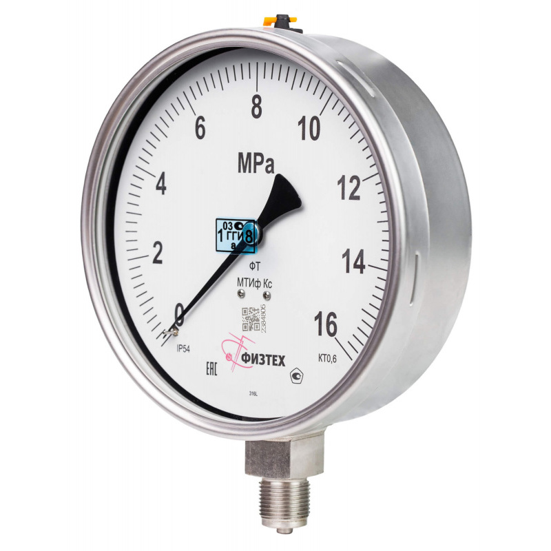 Вакуумметры, мановакуумметры, манометры точных измерений коррозионностойкие ВТИф Кс, МВТИф Кс, МТИф Кс Без корр.
