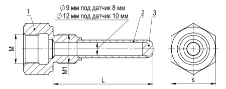 Габаритные размеры гильз KIPVALVE ГЗГ